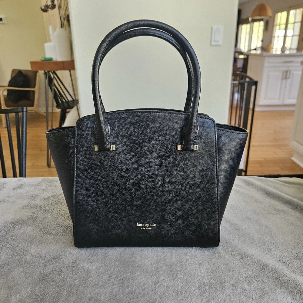 Kate Spade New York Sydney Medium Satchel Black/Black Retail $298 Crossbody‎